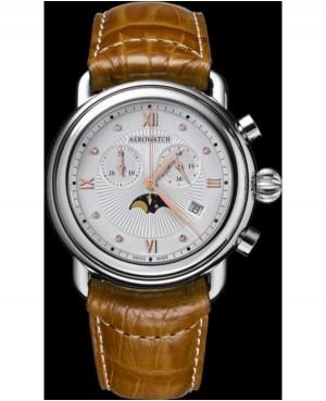 Kobiety Luxury Szwajcar kwarcowy Zegarek Chronograf AEROWATCH 84934AA07