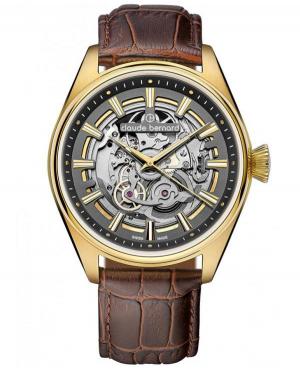 Mężczyźni Luxury Szwajcar automatyczny Zegarek Szkielet CLAUDE BERNARD 85307 37JC GID