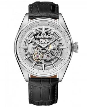 Mężczyźni Luxury Szwajcar automatyczny Zegarek Szkielet CLAUDE BERNARD 85307 3C AIN