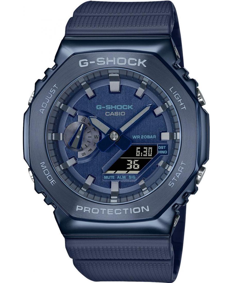 Men Japan Sports Functional Quartz Watch Casio GM-2100N-2AER G-Shock Blue Dial