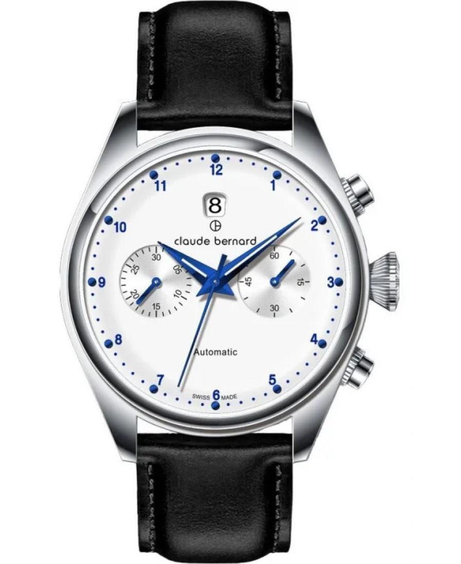 Mężczyźni Luxury Szwajcar automatyczny Zegarek Chronograf CLAUDE BERNARD 08006 3C BIBU