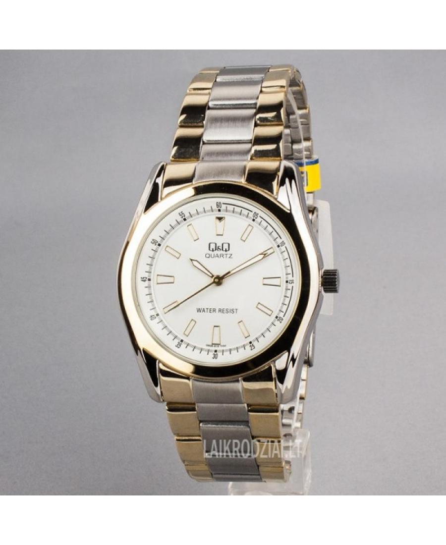 Mężczyźni Japonia klasyczny kwarcowy Zegarek Q&Q Q638-816Y Biały Wybierz