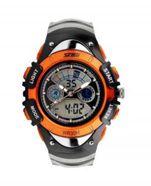 Women Sports Quartz Digital Watch Alarm SKMEI 0998 Kid Size Orange Black Dial 37mm