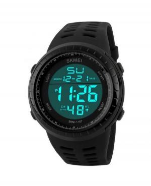 Men Functional Quartz Digital Watch Alarm SKMEI 1167 black Black Dial