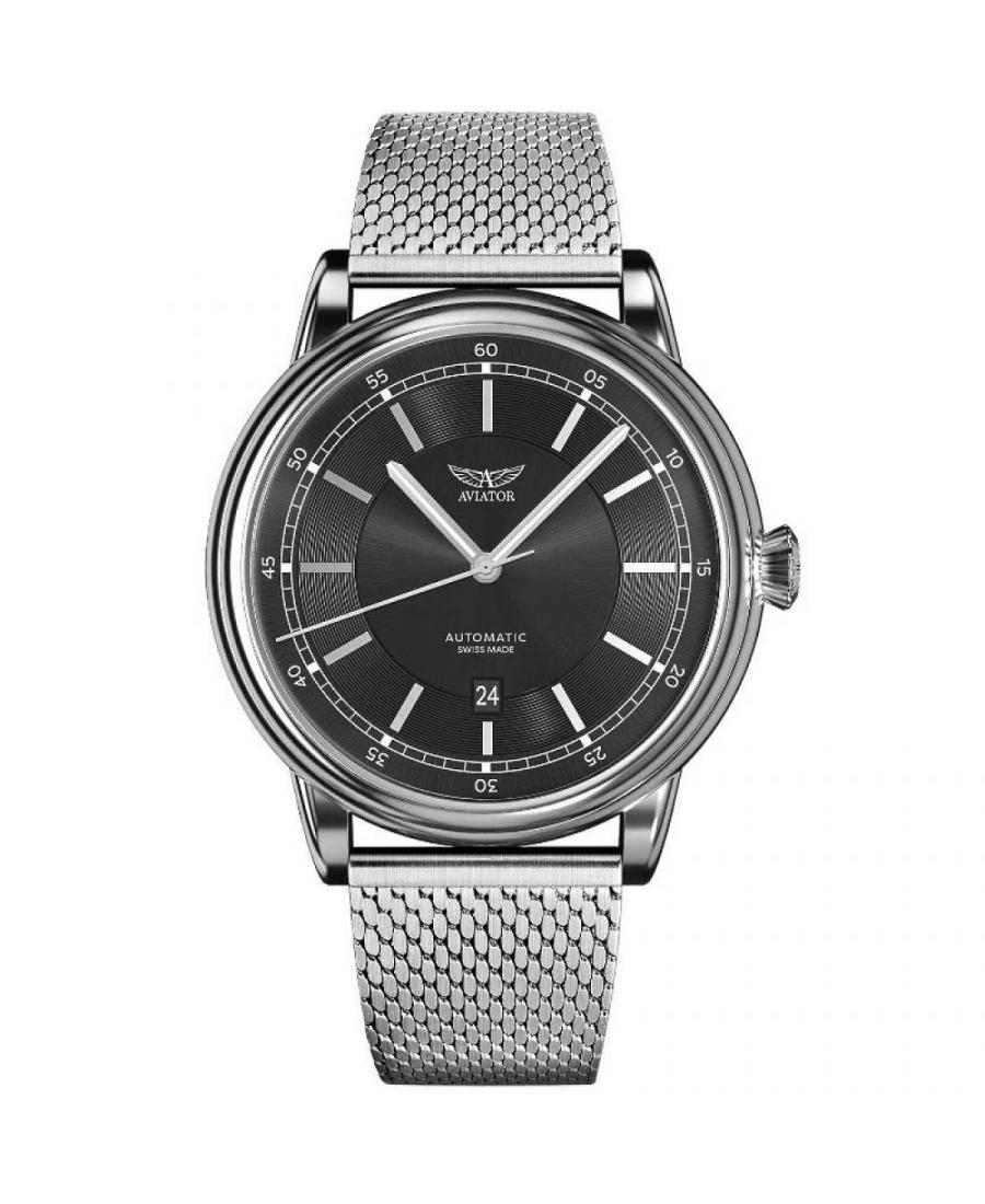 Mężczyźni Szwajcar klasyczny automatyczny Zegarek AVIATOR V.3.32.0.232.5 Czarny Wybierz