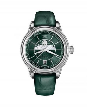 Women Classic Swiss Quartz Watch AVIATOR V.1.33.0.262.4 Green Dial 36mm