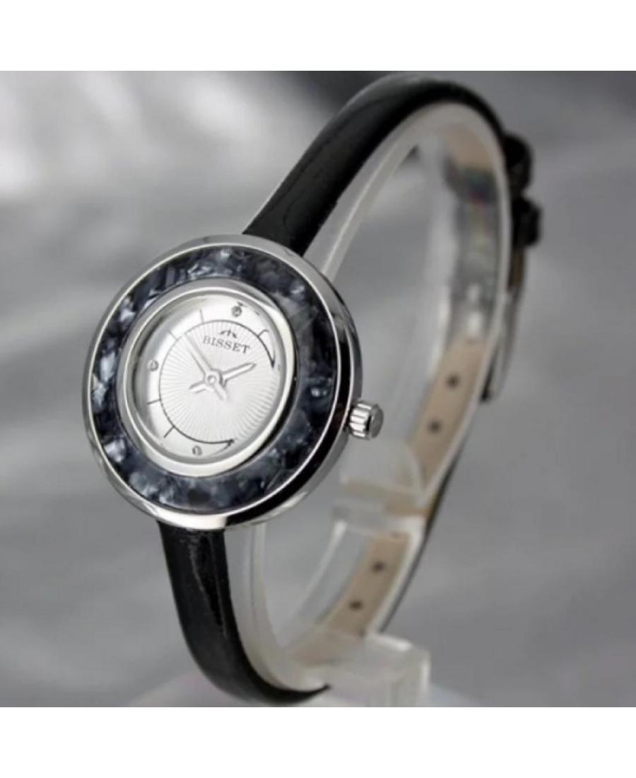 Женские Швейцарские Fashion Кварцевый Часы Bisset BSAD38SIS Серебряного цвета Циферблат