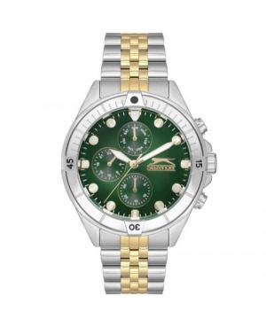 Mężczyźni klasyczny kwarcowy analogowe Zegarek SLAZENGER SL.9.2227.2.04 Zielony Dial 47mm