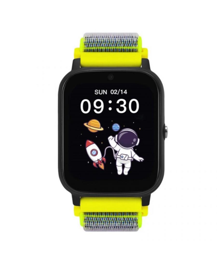 Детские часы Kids Tech 4G Green velcro Fashion Спортивные Многофункциональные Умные часы GARETT Кварцевый Черный Dial