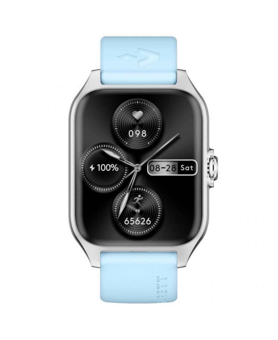 Men Fashion Sports Functional Smart watch Quartz Watch Garett GRC Activity 2 Silver matt Black Dial