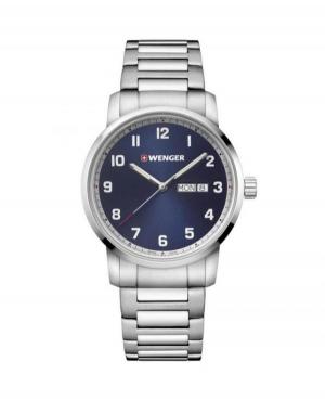 Men Swiss Classic Quartz Watch Wenger 01.1541.121 Blue Dial