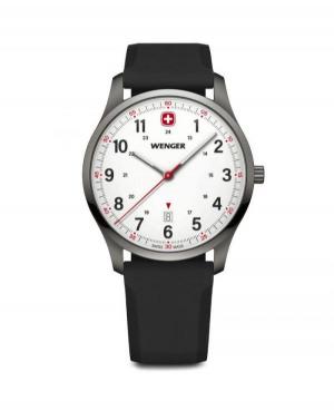 Men Swiss Classic Sports Quartz Watch Wenger 01.1441.132 White Dial
