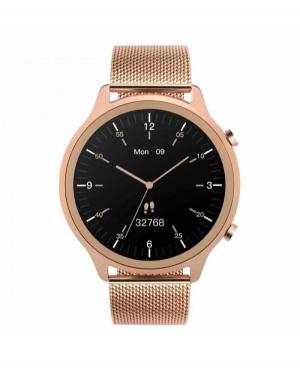 Men Fashion Sports Functional Smart watch Quartz Digital Watch GARETT Veronica gold steel Black Dial 49.5mm