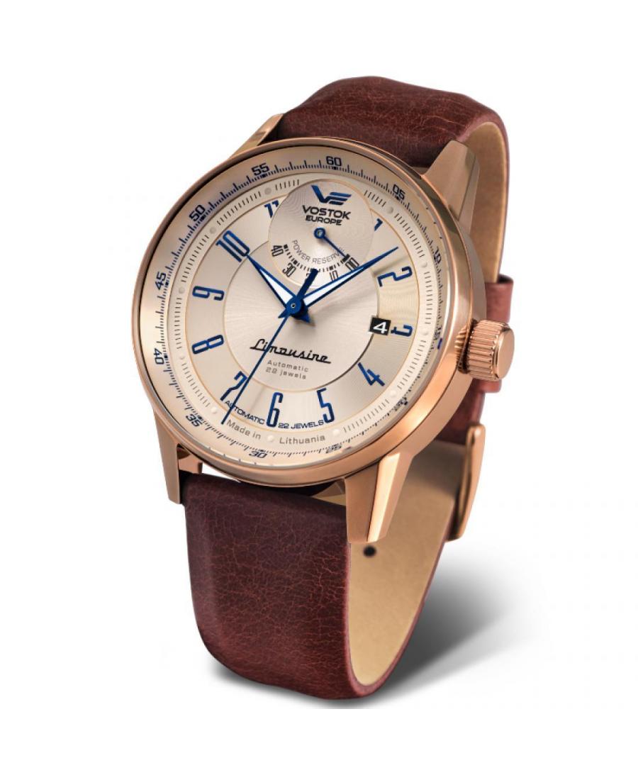 Mężczyźni Moda klasyczny automatyczny analogowe Zegarek VOSTOK EUROPE YN85-560B685 Srebrna Dial 43mm