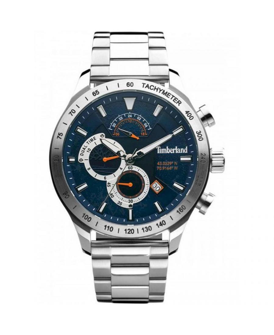 Mężczyźni sportowy Funkcjonalny kwarcowy analogowe Zegarek TIMBERLAND TDWGK2100205 Niebieska Dial 49mm