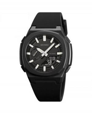 Men Sports Functional Quartz Digital Watch Timer SKMEI 2091BKWTBK Black Dial 45mm