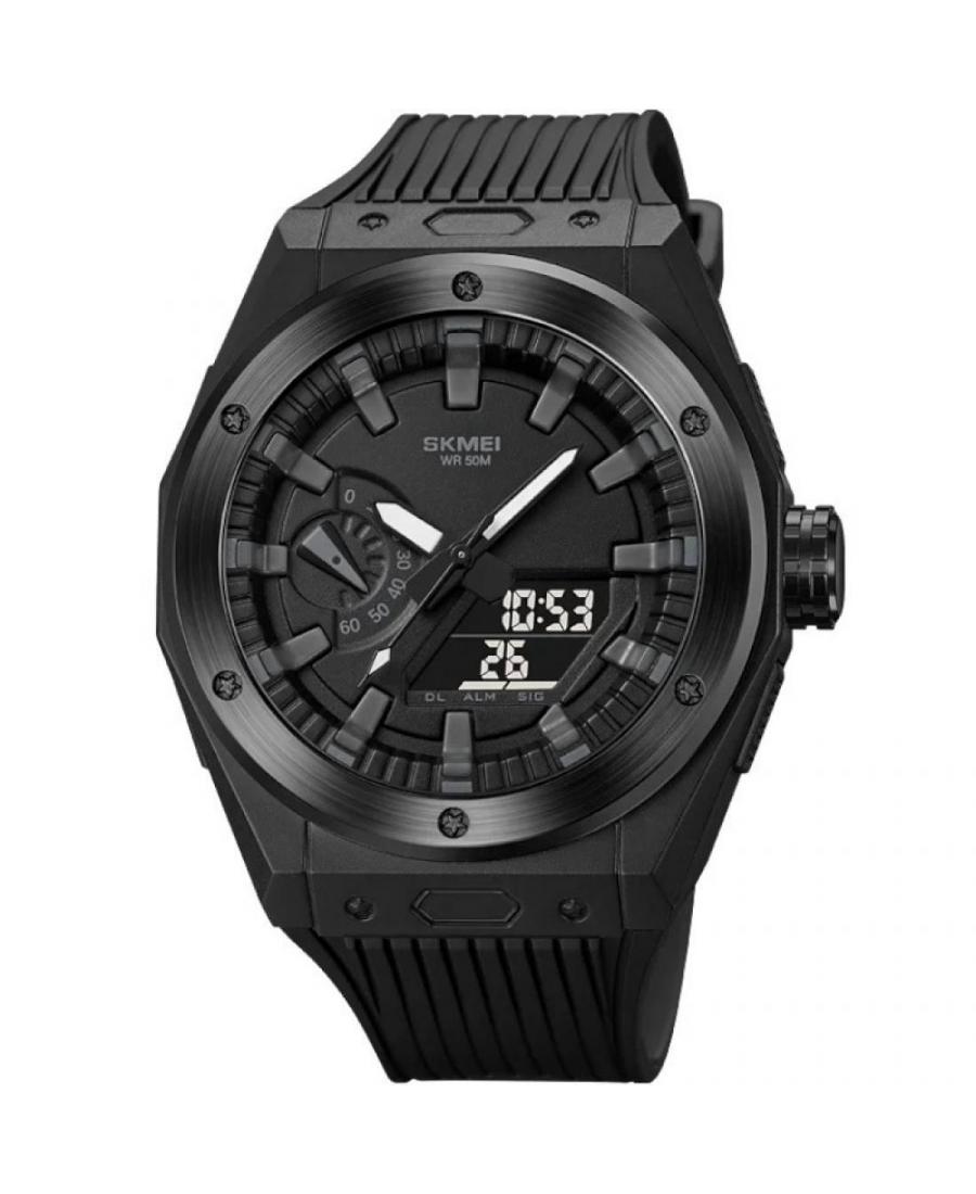 Men Sports Functional Quartz Digital Watch Alarm SKMEI 2103BKBK Black Dial 54mm