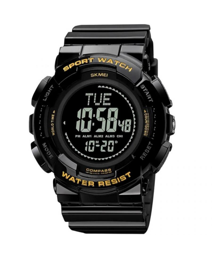 Mężczyźni sportowy Funkcjonalny kwarcowy cyfrowe Zegarek Timer SKMEI 2077BKGD Czarny Dial