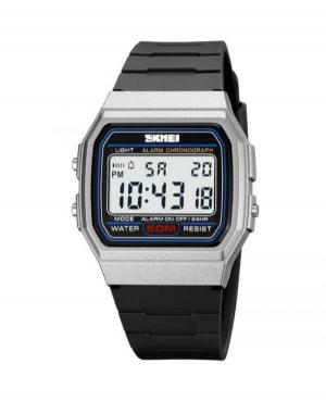 Men Sports Functional Quartz Digital Watch Alarm SKMEI 2042SI Grey Dial 44.5mm