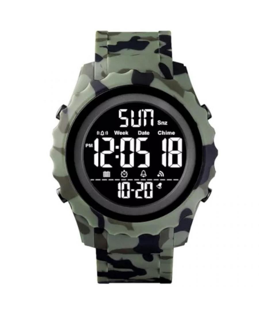 Men Sports Functional Quartz Digital Watch Timer SKMEI 1624CMGN Grey Dial 49mm