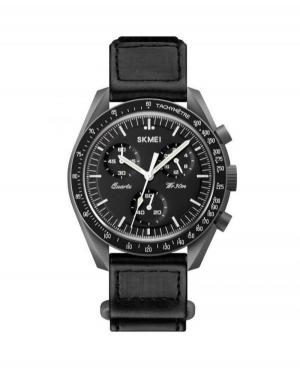 Men Classic Quartz Analog Watch Chronograph SKMEI 1982DGYBK Black Dial 42mm