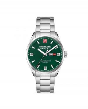 Men Classic Swiss Quartz Analog Watch SWISS MILITARY HANOWA SMWGH0001603 Green Dial 43mm