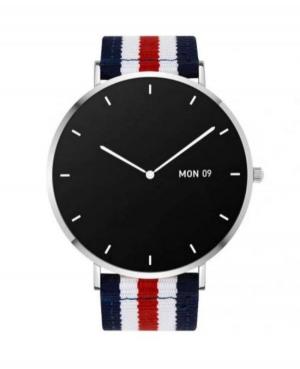 Men Fashion Sports Functional Smart watch Quartz Watch Garett Verona silver marina Black Dial