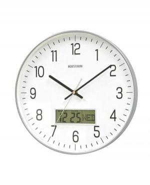 RHYTHM CFG723NR19 Настенные кварцевые часы Пластик Серебреного цвета