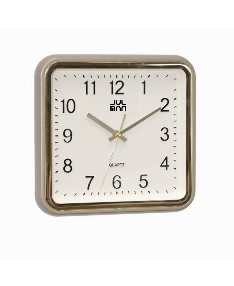 JULMAN PW159-1700-02 Настенные кварцевые часы Пластик Серебреного цвета