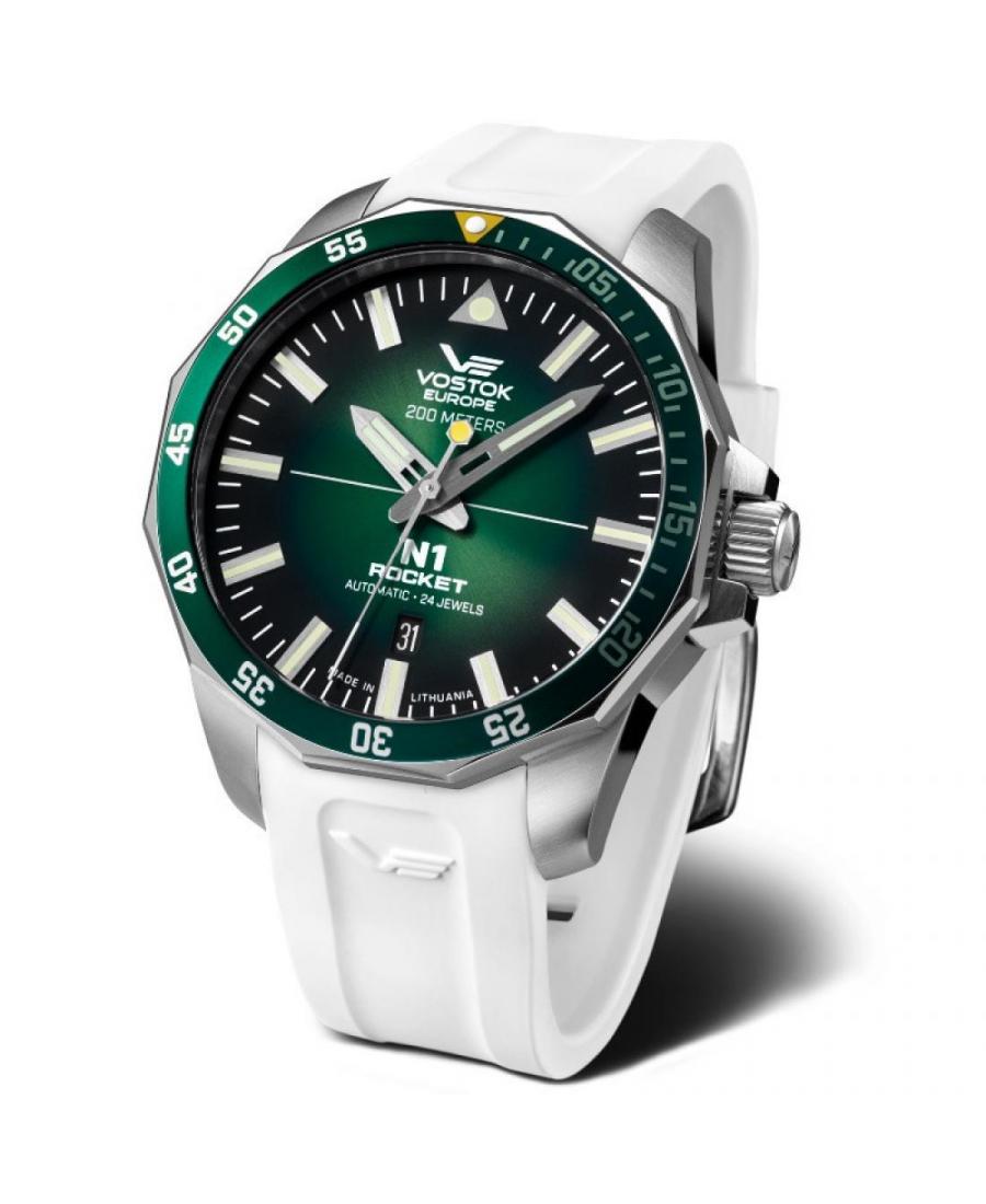 Men Automatic Watch Vostok Europe NH35A-225A710SIWH Green Dial