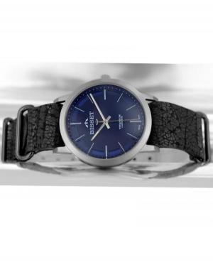 Men Classic Swiss Quartz Analog Watch BISSET BSCE43DIDX05BX Blue Dial 38mm