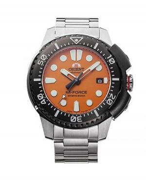 Men Sports Functional Diver Japan Automatic Analog Watch ORIENT RA-AC0L08Y00B Orange Dial 45mm