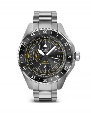 Men Swiss Classic Quartz Watch AVIATOR V.1.37.0.292.5 Black Dial