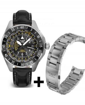 Men Swiss Classic Quartz Watch AVIATOR V.1.37.0.292.5.4 Black Dial