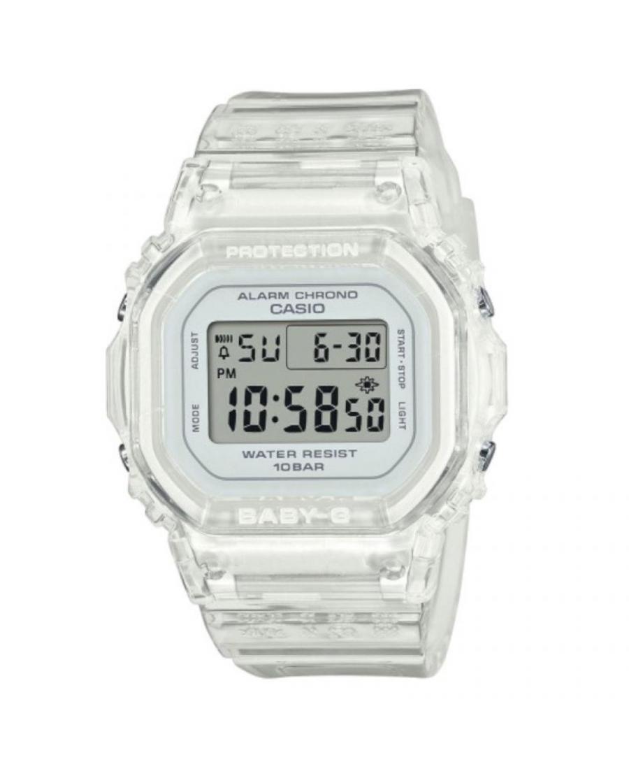 Women Sports Functional Japan Quartz Digital Watch Timer CASIO BGD-565US-7ER Grey Dial 42.1mm