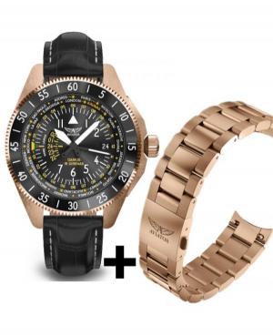 Men Classic Luxury Swiss Quartz Watch AVIATOR V.1.37.2.292.5.4 Black Dial 42.8mm