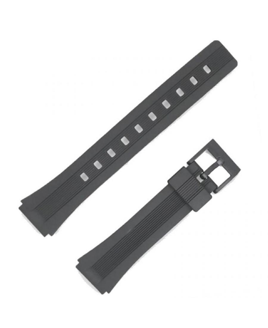 Ремешок для часов Diloy LK100WR39 Tinka Casio Пластик / Резина Чёрный 21 мм