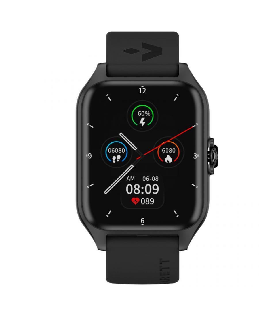 Men Fashion Sports Functional Smart watch Quartz Watch Garett GRC Activity 2 Black matt Black Dial