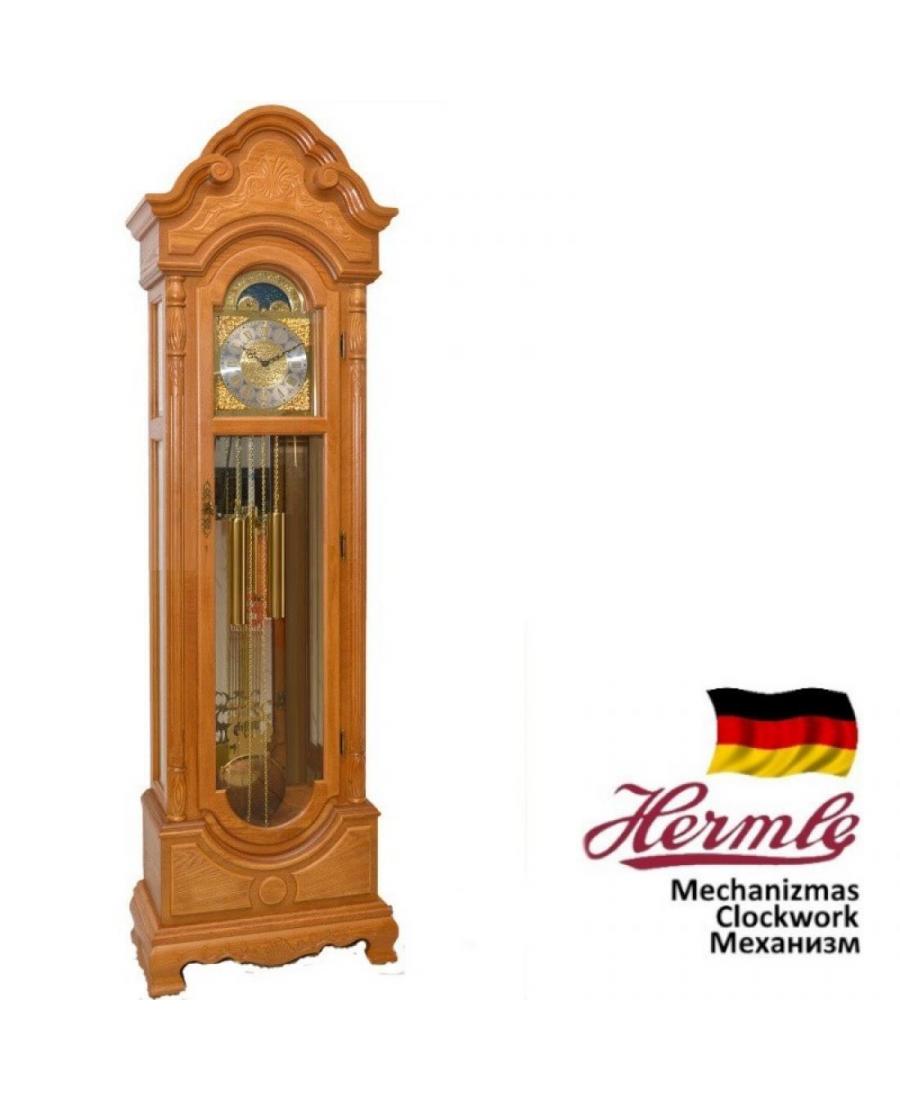 ADLER 10017O Grandfather Clock Mechanical Wood Oak