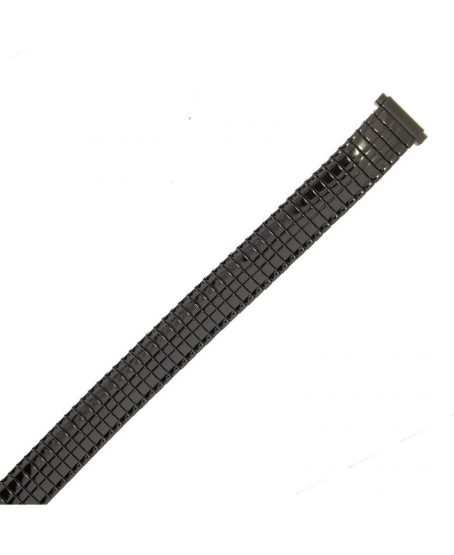 Expanding Watch Strap M-BLACK-146-LADY Metal 14 mm