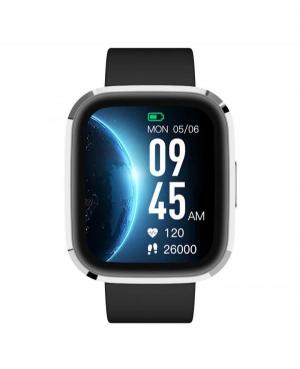 Men Fashion Sports Functional Quartz Digital Watch GARETT GRC STYLE Silver-black Black Dial 46mm