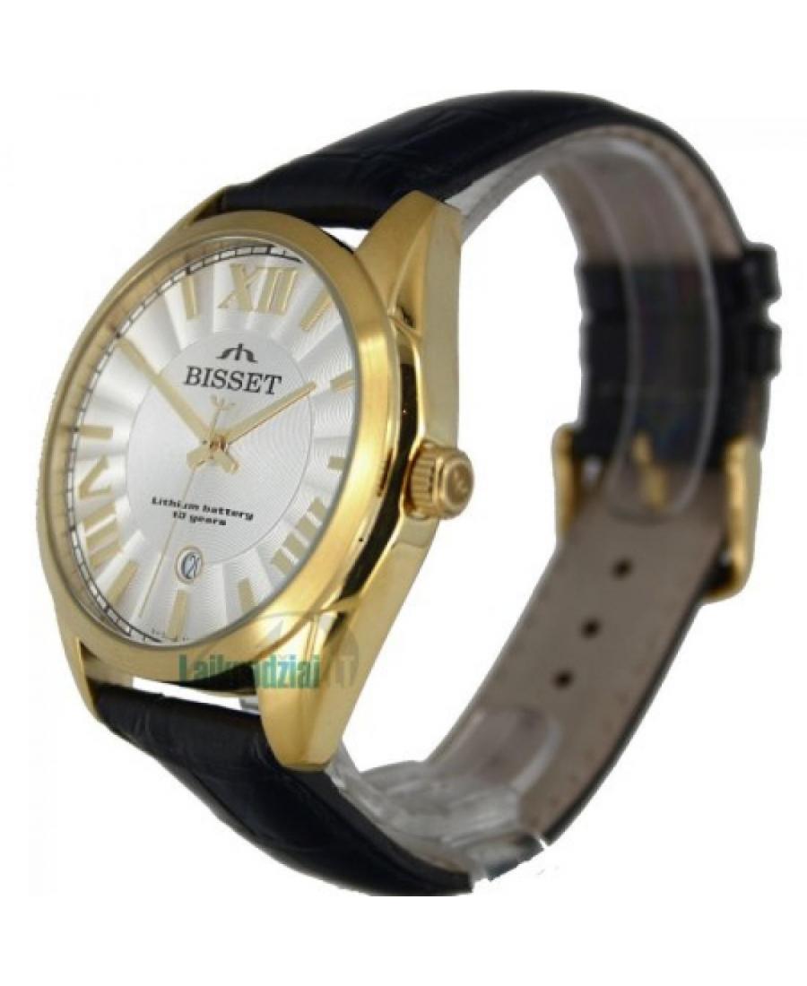 Mężczyźni Szwajcar klasyczny kwarcowy Zegarek Bisset BS25C15MGWHBK Biały Wybierz
