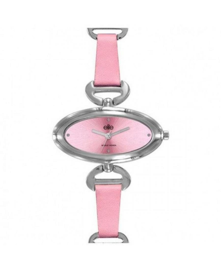 Kobiety Moda kwarcowy analogowe Zegarek E50442-002 Różowy Dial 21mm