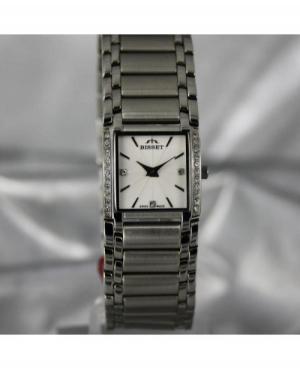 Kobiety klasyczny Szwajcar kwarcowy Zegarek BISSET BS25C60LSWH Biały Dial 20mm