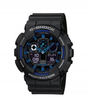 Men Sports Functional Diver Japan Quartz Digital Watch Timer CASIO GA-100-1A2ER Blue Dial 51mm