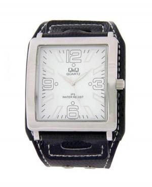 Мужские Fashion Японские Кварцевый Аналоговый Часы Q&Q GS76J304Y Белый Dial 47mm