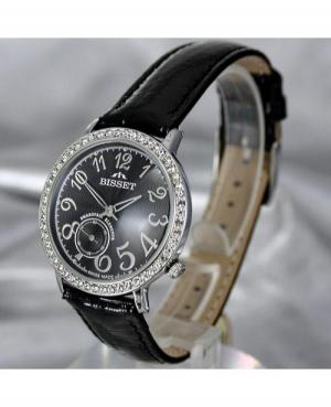 Женские Fashion Классические Швейцарские Кварцевый Аналоговый Часы BISSET BSAX01QLSBKBK Черный Dial 35mm