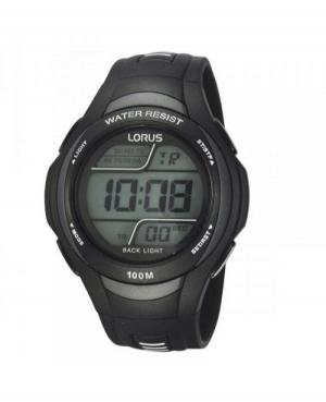 Mężczyźni sportowy Funkcjonalny Japonia kwarcowy cyfrowe Zegarek Timer LORUS R2305EX-9 Szary Dial 46mm