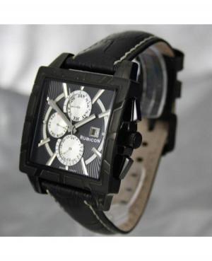 Men Fashion Quartz Watch RUBICON RNCC24MBBKBK Black Dial 40mm