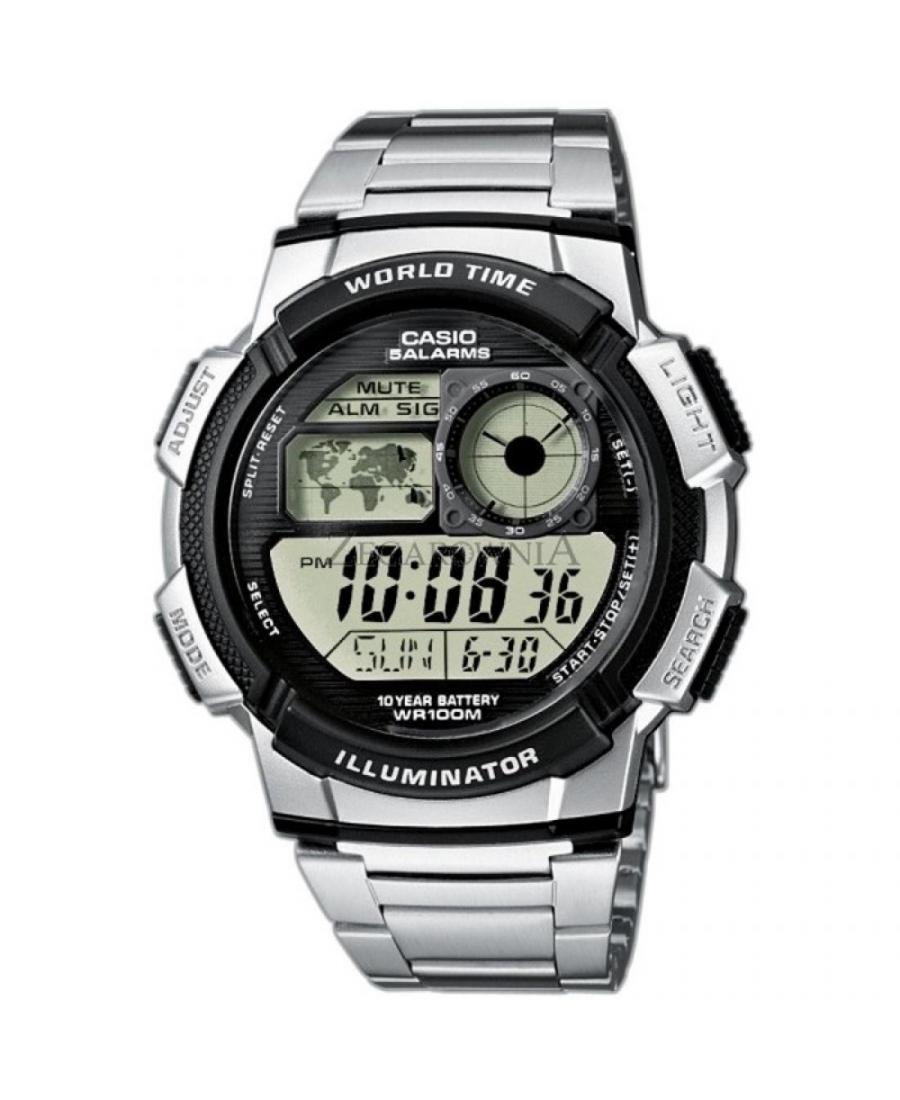 Mężczyźni sportowy Funkcjonalny Japonia kwarcowy cyfrowe Zegarek Timer CASIO AE-1000WD-1AVEF Szary Dial 46mm